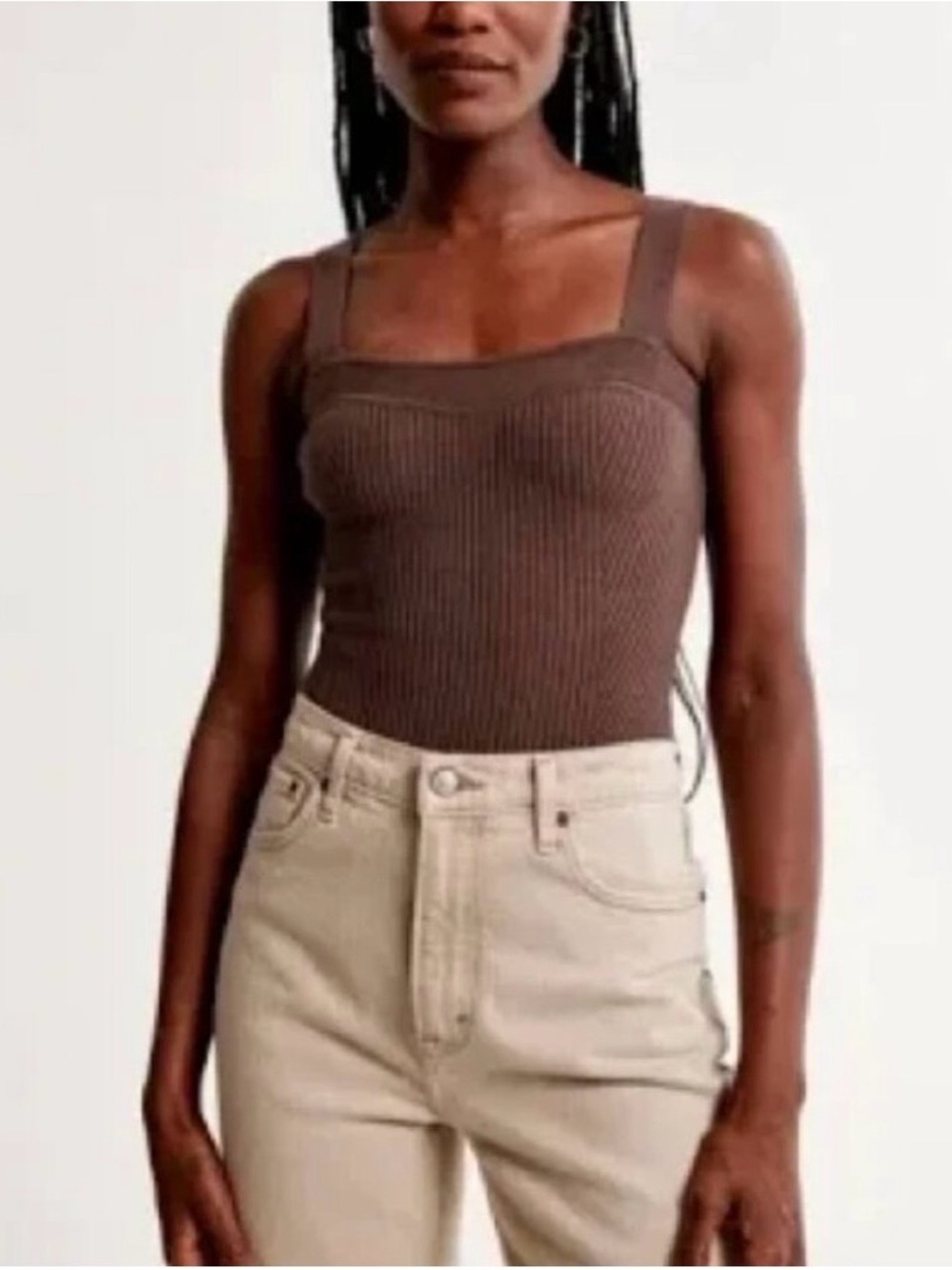 Abercrombie & Fitch Sweater Sweetheart Bodysuit